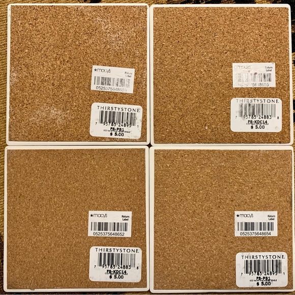 LN THIRSTYSTONE TRAVEL CERAMIC COASTERS. PERFECT FOR THE TRAVELER.DO NOT SWEAT. - Picture 3 of 4